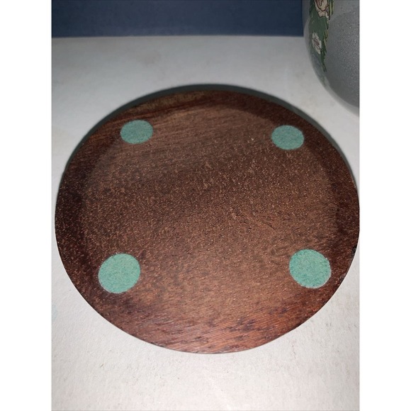 Vintage Chinese Reverse Hand Painted Frosted Glass Egg w Flower Garland Design - Picture 8 of 10